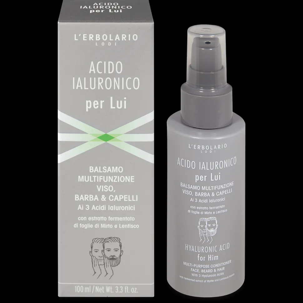 Balsamo Viso, Barba & Capelli Acido Ialuronico per Lui