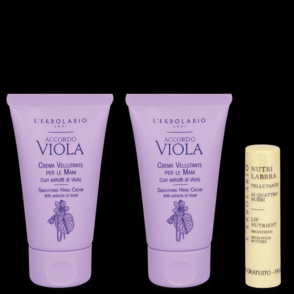 Crema Mani Accordo Viola e Nutrilabbra in omaggio