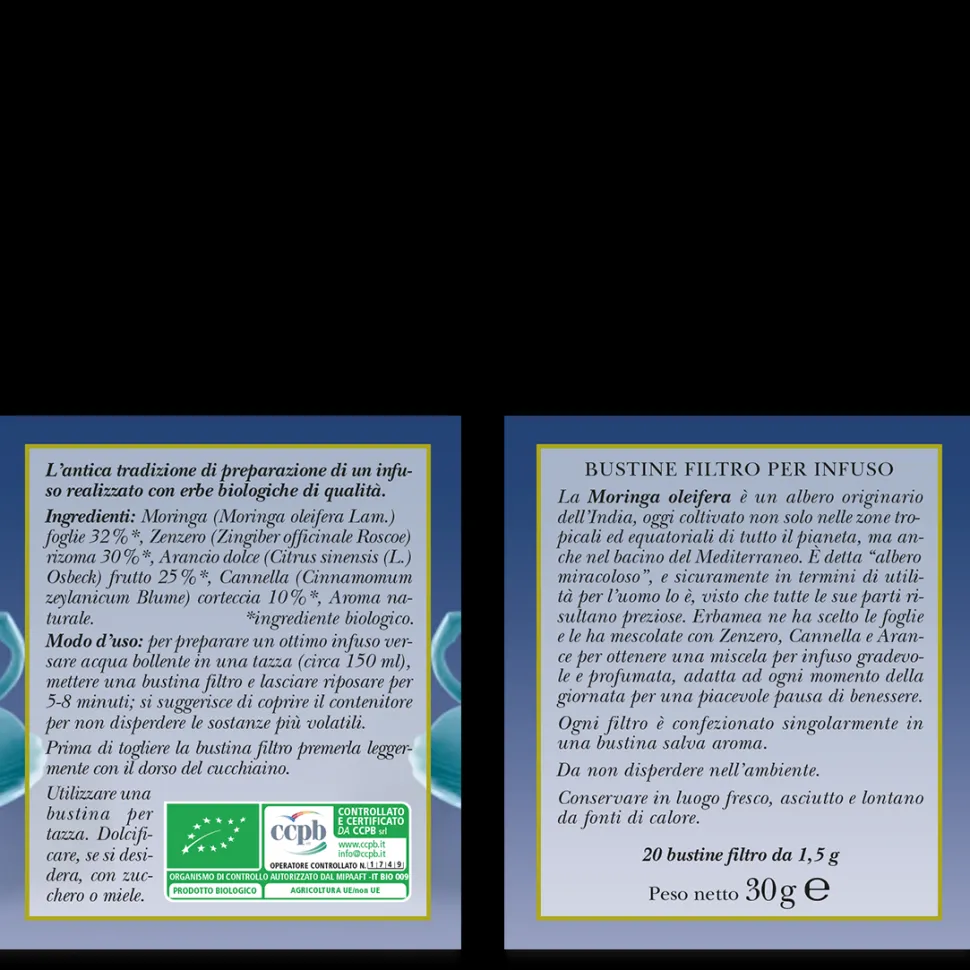 Infuso Moringa e Zenzero