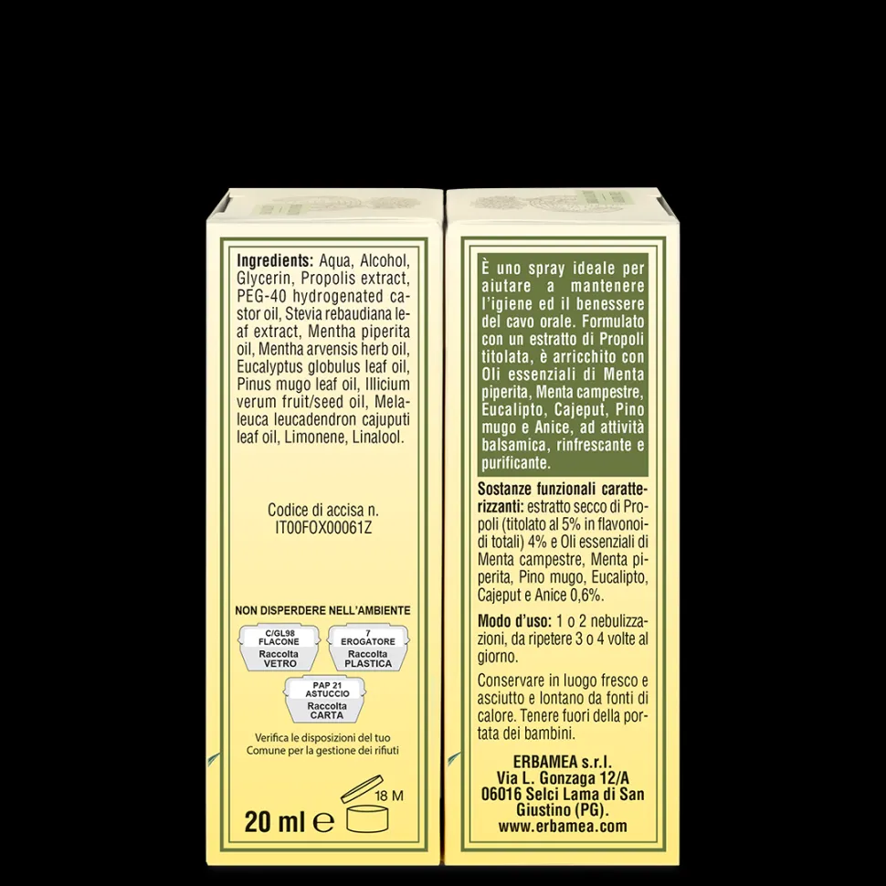 Spray con Erbe Balsamiche Propoli Titolata
